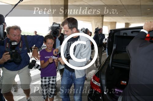 Noordwijk 12 augustus 2013
De spelers van het nederlands elftal verzamelen in het hotel Huis ter Duin voor de vriendschappelijke wedstrijd Portugal-Nederland. Rafael v d Vaart
Peter Smulders bv