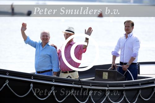 Loosdrecht 22 juli 2013
Ronnie Tober en Jan Jochems op boot varen op de vecht.
Peter Smulders bv