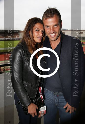 Amsterdam 3 juli 2013
Sjaak Swart 75 jaar . Hij viert dat met een wedstrijd met oud ajax spelers in het Olympisch stadion. Sabia Boulahrouz en rafael v d Vaart
Peter Smulders bv