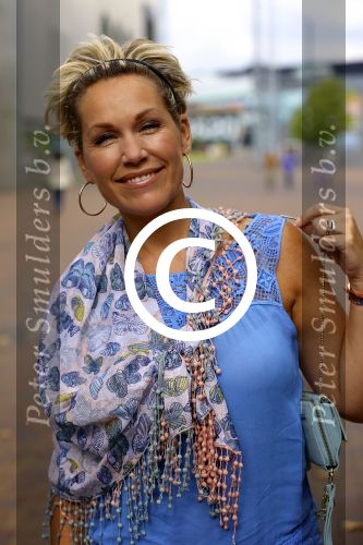 AMSTERDAM - Bij PathÃ© ArenA is de filmpremiÃ¨re De Smurfen II. Met op de foto  Tanja Jess.
