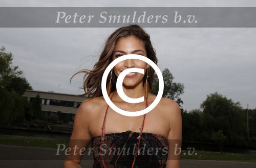 Amsterdam 26 juni 2013
Jackie\'s best dressed in the oyster club bij het olympisch stadion. Touriya Haoud  Vaughan met haar man Greg Vaughan
Peter Smulders bv