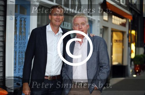 Den Haag 16 juli 2015
Verjaardagsfeestje Frits Huffnagel in Den Haag. Andre v Duin met Martin