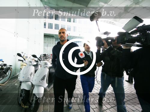 Amsterdam 24 juni 2015 
Rechtzaak Badr Hari inzake Koen Everink in de nieuwe rechtbank (paleis van justitie) in Amsterdam. Zijn advocaat Benedicte Ficq was ook aanwezig.