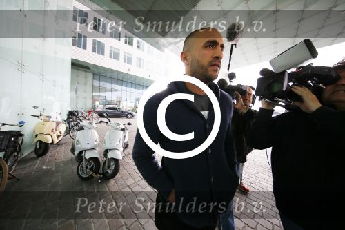 Amsterdam 24 juni 2015 
Rechtzaak Badr Hari inzake Koen Everink in de nieuwe rechtbank (paleis van justitie) in Amsterdam. Zijn advocaat Benedicte Ficq was ook aanwezig.