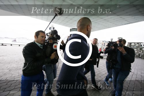 Amsterdam 24 juni 2015 
Rechtzaak Badr Hari inzake Koen Everink in de nieuwe rechtbank (paleis van justitie) in Amsterdam. Zijn advocaat Benedicte Ficq was ook aanwezig.