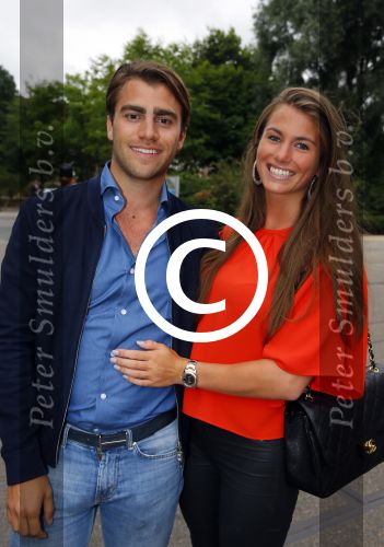 Amsterdam 12 juli 2015  
Modeshow op de amsterdam fashion week. Dennis Martens met zijn vriendin