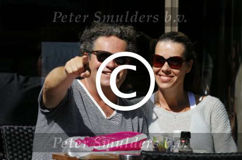 Amsterdam 29 juni 2015 
Dirk Zeelenberg met zijn vrouw Suus op terras