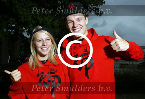 Bunnik 12 juli 2015
Enzo Knol en Dee v d Zeeuw met hun kleding.