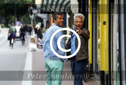 Amsterdam 8 juli 2015  
Frank Sanders met goede vriend Steve Moonen en Bas..en..