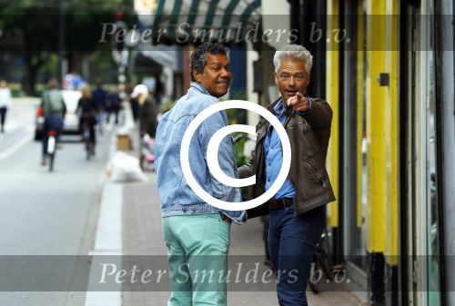 Amsterdam 8 juli 2015  
Frank Sanders met goede vriend Steve Moonen en Bas..en..