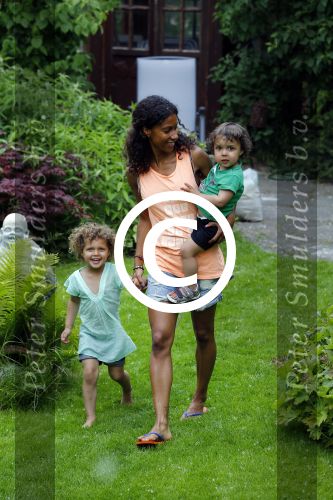 Zandvoort 12 juni 2015
Georgina Kwakye met haar twee kinderen