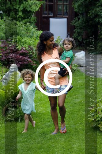 Zandvoort 12 juni 2015
Georgina Kwakye met haar twee kinderen