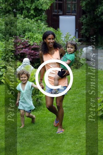 Zandvoort 12 juni 2015
Georgina Kwakye met haar twee kinderen