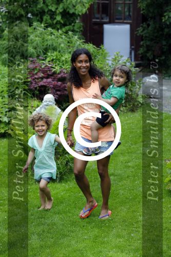 Zandvoort 12 juni 2015
Georgina Kwakye met haar twee kinderen