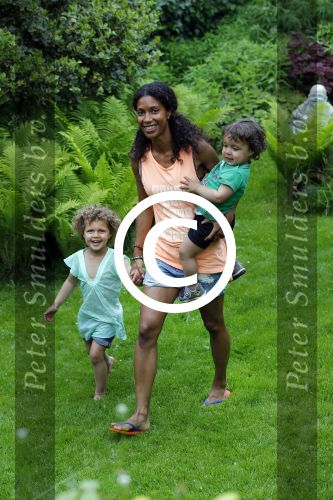 Zandvoort 12 juni 2015
Georgina Kwakye met haar twee kinderen