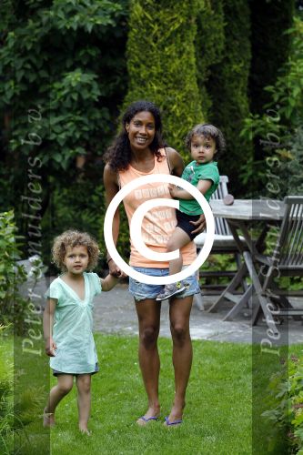 Zandvoort 12 juni 2015
Georgina Kwakye met haar twee kinderen