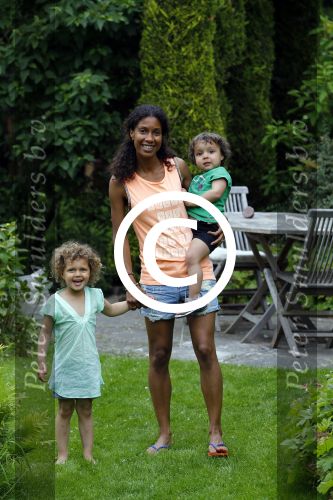 Zandvoort 12 juni 2015
Georgina Kwakye met haar twee kinderen
