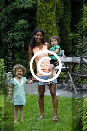 Zandvoort 12 juni 2015
Georgina Kwakye met haar twee kinderen