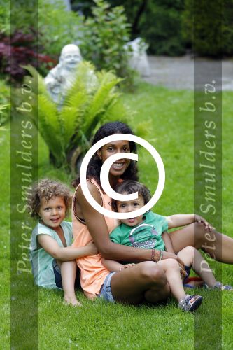 Zandvoort 12 juni 2015
Georgina Kwakye met haar twee kinderen