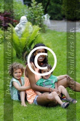 Zandvoort 12 juni 2015
Georgina Kwakye met haar twee kinderen