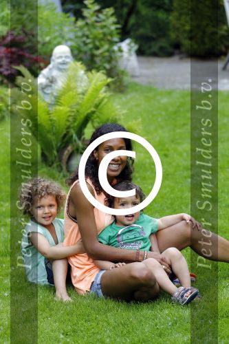 Zandvoort 12 juni 2015
Georgina Kwakye met haar twee kinderen