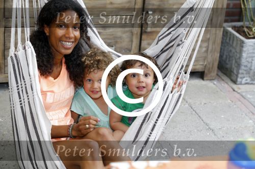 Zandvoort 12 juni 2015
Georgina Kwakye met haar twee kinderen
