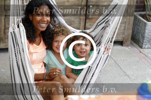 Zandvoort 12 juni 2015
Georgina Kwakye met haar twee kinderen