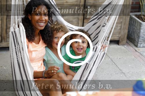 Zandvoort 12 juni 2015
Georgina Kwakye met haar twee kinderen