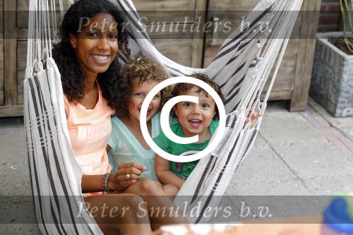 Zandvoort 12 juni 2015
Georgina Kwakye met haar twee kinderen