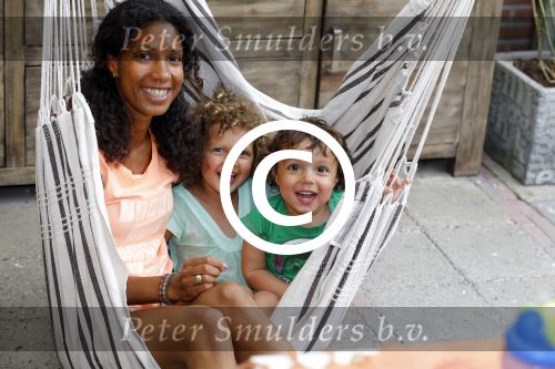Zandvoort 12 juni 2015
Georgina Kwakye met haar twee kinderen