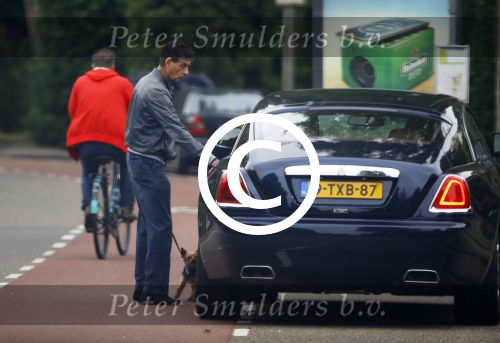 Amsterdam 14 juni 2015
Gerard Spong met zijn hondje in zijn nieuwe Bentley