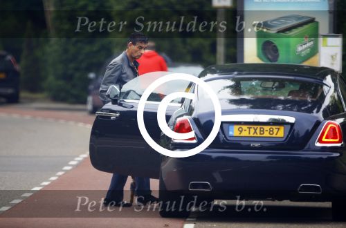 Amsterdam 14 juni 2015
Gerard Spong met zijn hondje in zijn nieuwe Bentley
