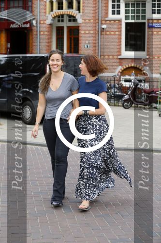 Amsterdam 26 juni 2015 
Isa Hoes met haar nieuwe korte kapsel (coup haar)