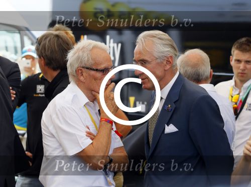 Utrecht 4 juli 2015
Tour de France start met de proloog in Utrecht. Koning Willem Alexander met burgemeester Jan v Zanen Joop Zoetemelk Richard Plugge (team Lotto  Jumbo)