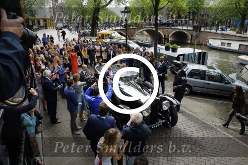 Amsterdam 20 juni 2015 
Trouwen Kimberley Klaver en Bas Schothorst in de Duif in Amsterdam.