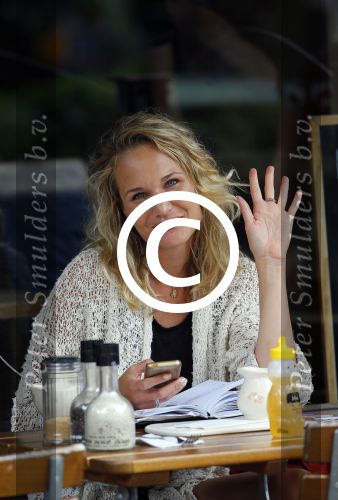 Amsterdam 12 augustus 2015
Kimberly Klaver op terras in Amsterdam zuid