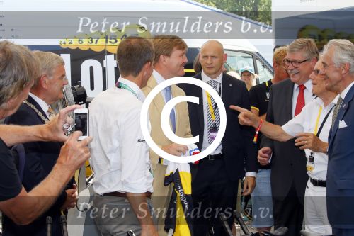 Utrecht 4 juli 2015
Tour de France start met de proloog in Utrecht. Koning Willem Alexander met burgemeester Jan v Zanen Joop Zoetemelk Richard Plugge (team Lotto  Jumbo)