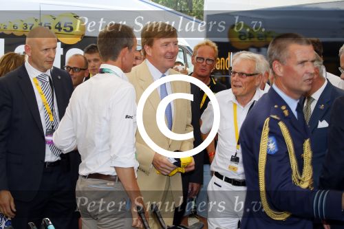 Utrecht 4 juli 2015
Tour de France start met de proloog in Utrecht. Koning Willem Alexander met burgemeester Jan v Zanen Joop Zoetemelk Richard Plugge (team Lotto  Jumbo)