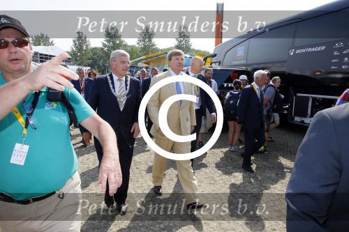 Utrecht 4 juli 2015
Tour de France start met de proloog in Utrecht. Koning Willem Alexander met burgemeester Jan v Zanen Joop Zoetemelk Richard Plugge (team Lotto  Jumbo)