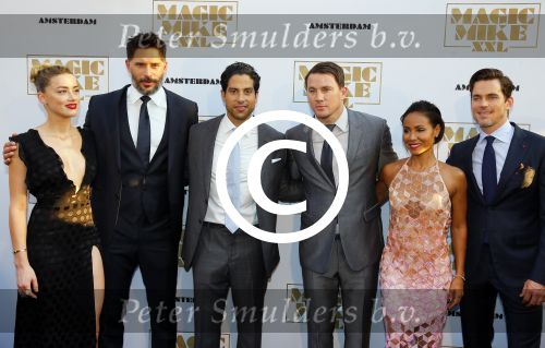 Amsterdam 1 juli 2015
Premiere Magic Mike XXL in Tuschinski in aanwezigheid van de cast met Channing Tatum Matt Bomer Joe Manganiello Adam RodriguezAmber Heard Jada Pinkett Smith en regisseur Gregory Jacobs.