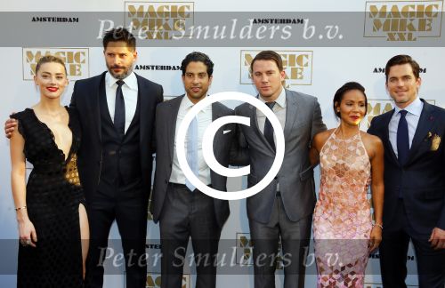 Amsterdam 1 juli 2015
Premiere Magic Mike XXL in Tuschinski in aanwezigheid van de cast met Channing Tatum Matt Bomer Joe Manganiello Adam RodriguezAmber Heard Jada Pinkett Smith en regisseur Gregory Jacobs.