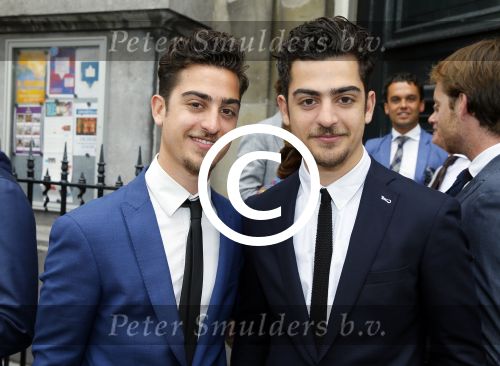 Amsterdam 20 juni 2015 
Trouwen Kimberley Klaver en Bas Schothorst in de Duif in Amsterdam. Marius en Jasper Gottlieb