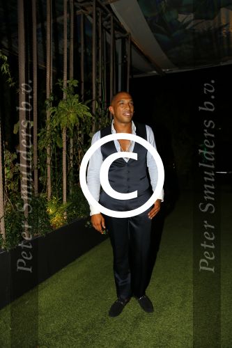 ibiza 7 augustus 2015
Maurice Mobetie (Momo) de ex vriend van Sylvie Meis wordt geintervieuwd voor het duitse blad Gala in zijn club Cavalli ibiza
