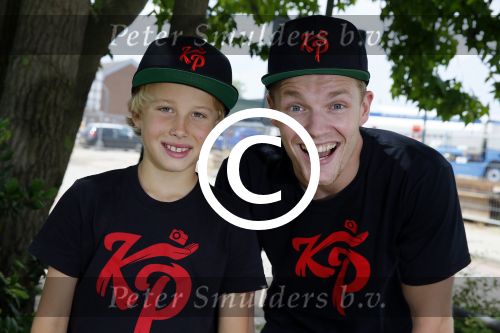 Bunnik 28 juni 2015
Enzo Knol met zijn kleidinglijn. samen met Max Smulders