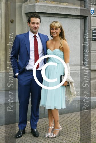 Amsterdam 20 juni 2015 
Trouwen Kimberley Klaver en Bas Schothorst in de Duif in Amsterdam. Melody Klaver met vriend