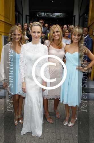 Amsterdam 20 juni 2015 
Trouwen Kimberley Klaver en Bas Schothorst in de Duif in Amsterdam. Melody Patricia en Stephanie Klaver