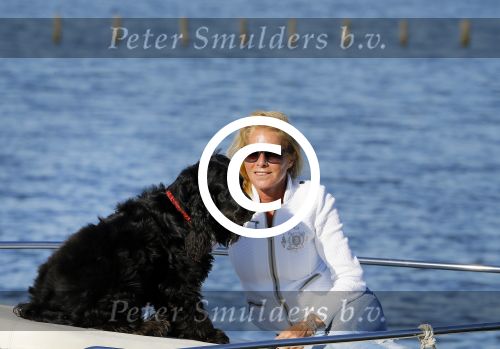 Weesp 16 juni 2015
Jurgen Smit en Milika Peterzon en hond romatisch op de vecht aan het varen met hun boot.