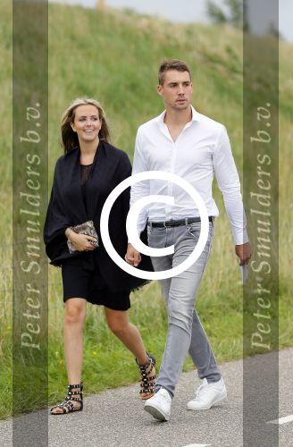 Volendam Katwoude 15 augustus 2015
Trouwen Jaap en Jenny Kwakman. Monique Smit met vriend Martijn