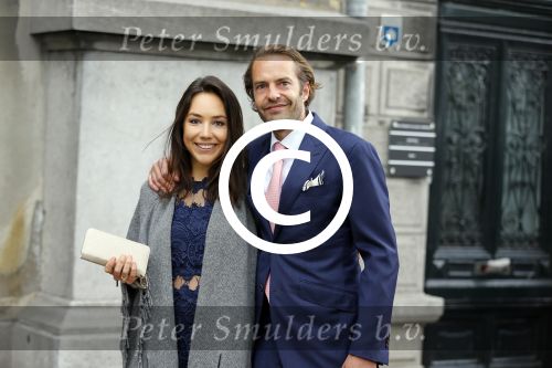 Amsterdam 20 juni 2015 
Trouwen Kimberley Klaver en Bas Schothorst in de Duif in Amsterdam. Olivier de Fuyk met vriendin