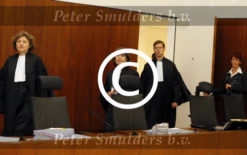 Amsterdam 24 juni 2015 
Rechtzaak Badr Hari inzake Koen Everink in de nieuwe rechtbank (paleis van justitie) in Amsterdam. Zijn advocaat Benedicte Ficq was ook aanwezig. de rechters